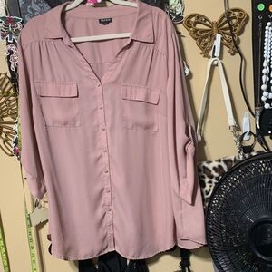 #340 size 3 torrid Blush Button Down Shirt